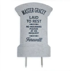 Disney Garden Decoration - Master Gracey Tombstone Replica -Disney 83149 4