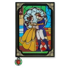 Disney Storybook Replica Journal - Beauty And The Beast Stained Glass Window