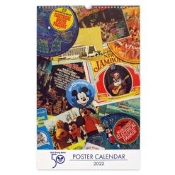 Disney Parks Poster Wall Calendar - Walt Disney World 50th Anniversary - 2022