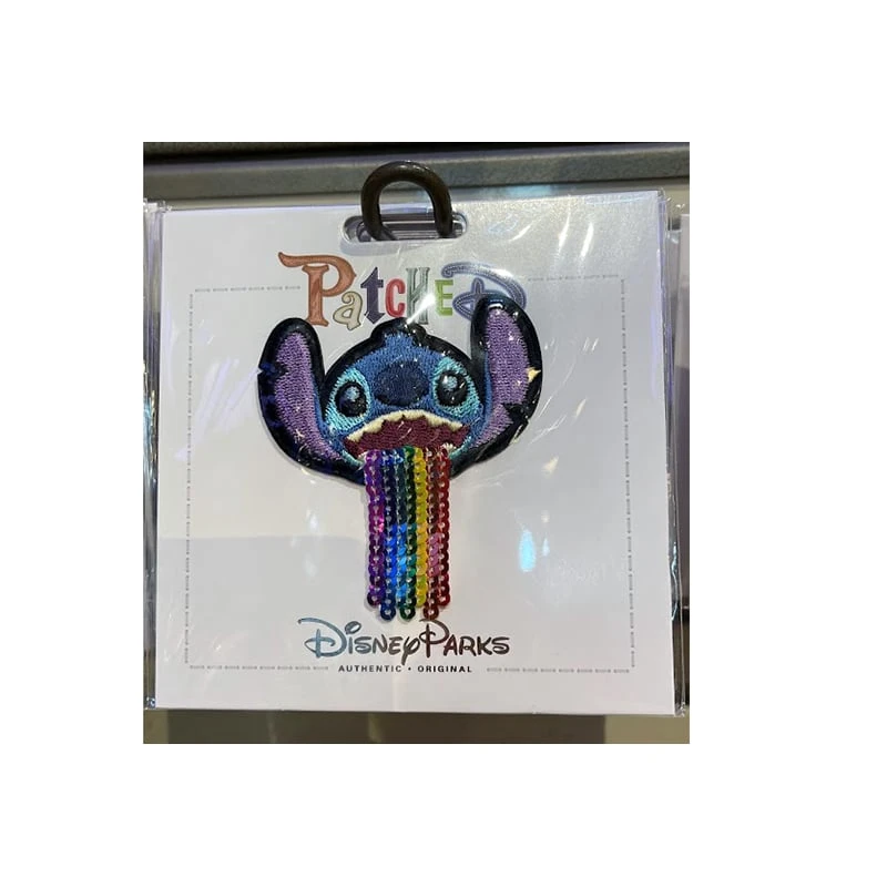 Disney Iron On Patch - PATCHED - Stitch Rainbow Sequins 3 Disney Iron On Patch - PATCHED - Stitch Rainbow Sequins