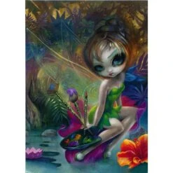 Disney Postcard - Jasmine Becket-Griffith Artist Tink