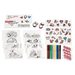 Disney Stationery Kit - 2022 Mickey And Friends Vintage Christmas