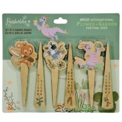 Disney Plant Stakes - 2023 Epcot Flower And Garden Festival Passholder