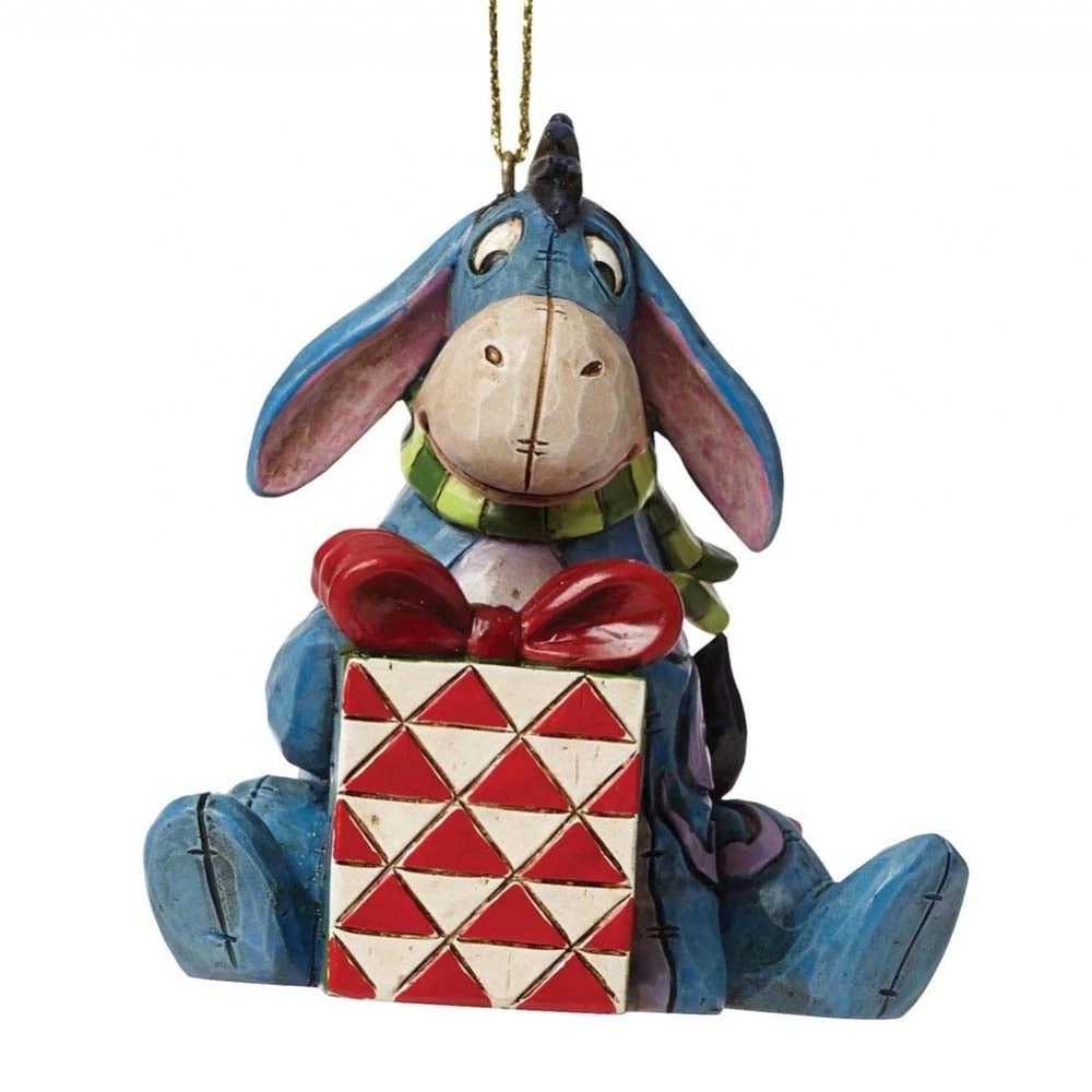 Disney Traditions Christmas Eeyore With Present Hanging Ornament 3 Disney Traditions Christmas Eeyore With Present Hanging Ornament