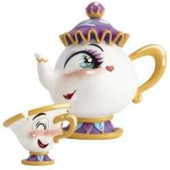 The World Of Miss Mindy Presents Disney Mrs Potts & Chip Figurine
