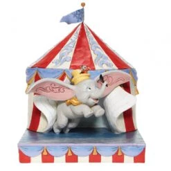 Disney Traditions Over The Big Top Dumbo Figurine