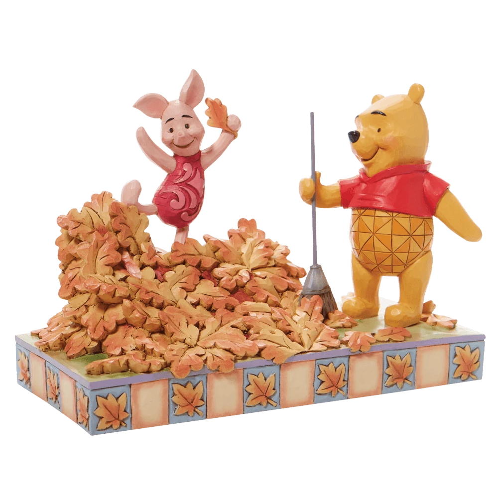 Disney Traditions Piglet And Pooh Autumn Leaves Figurine 3 Disney Traditions Piglet And Pooh Autumn Leaves Figurine