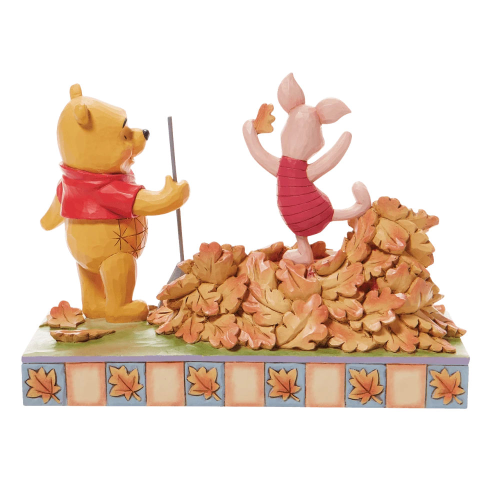 Disney Traditions Piglet And Pooh Autumn Leaves Figurine 4 Disney Traditions Piglet And Pooh Autumn Leaves Figurine - Image 2