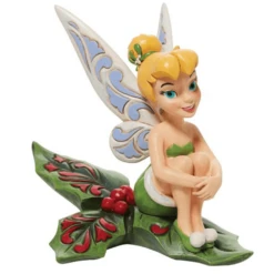 Disney Traditions Tinkerbell Figurine - Sitting On Holly
